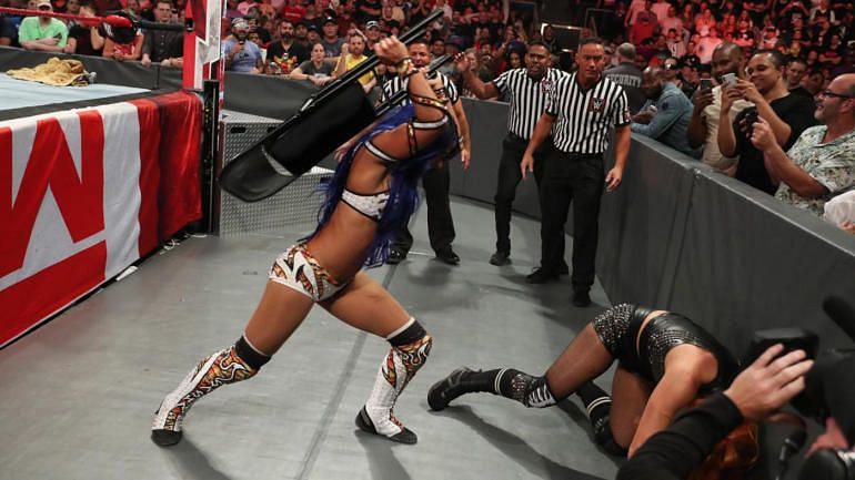 Sasha floored The Man last week on RAW, and should do so again.