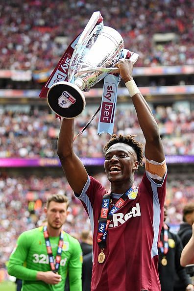 Tammy Abraham played a key role in helping Aston Villa win promotion