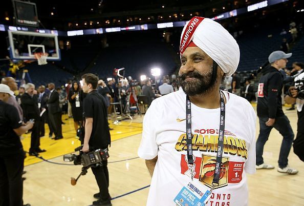 Nav Bhatia soaks in that championship feeling after the Raptors beat the Warriors in six games