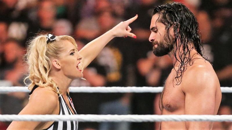 Lacey Evans got involved in Seth Rollins&#039; rivalry with Baron Corbin