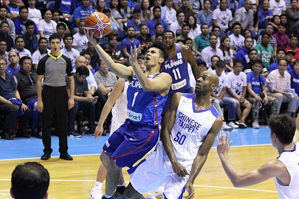 Kiefer Ravena (1) in one of his stints with the team