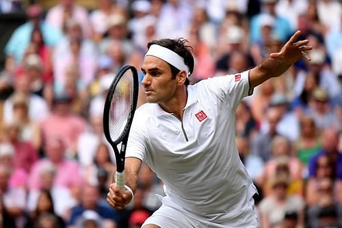 Roger Federer at 2019 Wimbledon