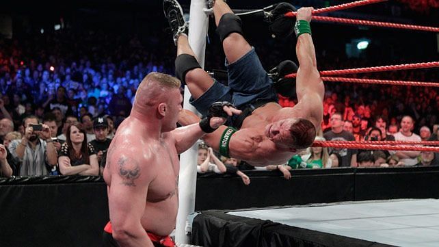 Brock Lesnar and John Cena wrestled at Extreme Rules