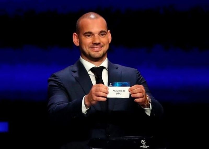 Wesley Sneijder during the draws