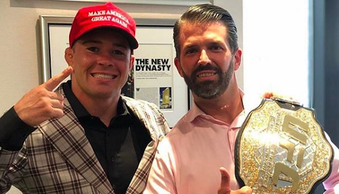 Colby Covington with Donald Trump Jr.