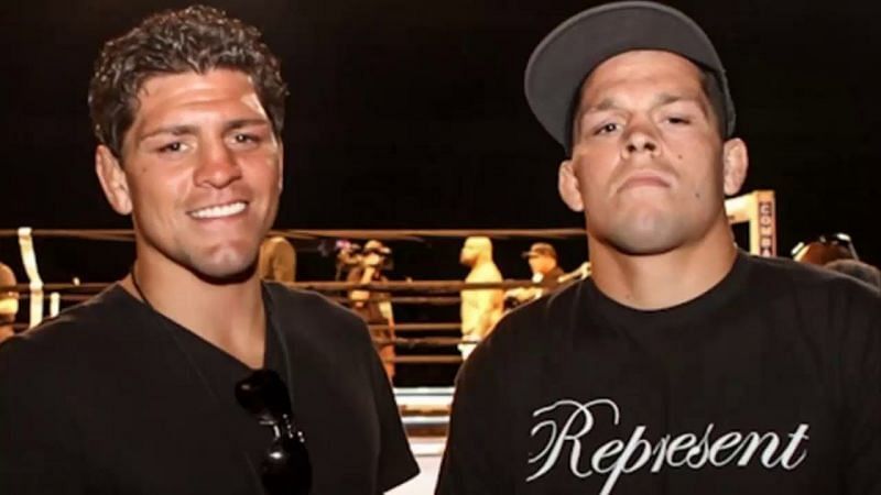 Nick Diaz with his brother Nate Diaz