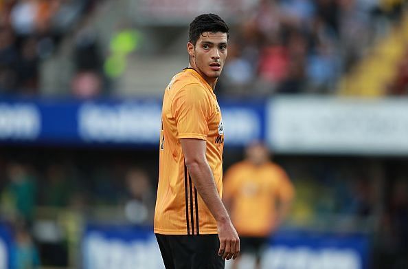 Jimenez in action during one of Wolves&#039; Europa League Qualifying fixtures earlier this month