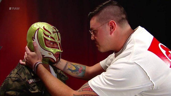 Rey Mysterio and his son, Dominick
