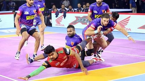 Pawan's valiant effort went in vain for the Bulls? (Image Courtesy: Pro Kabaddi)