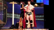 Sheamus being crowned King after he beat John Morrison in the final