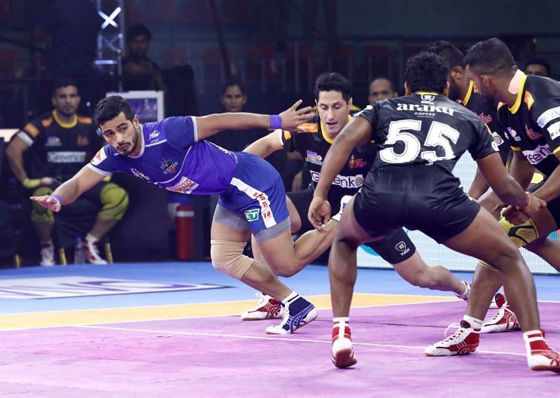 Telugu Titans clinched their second win of the season after defeating the Haryana Steelers
