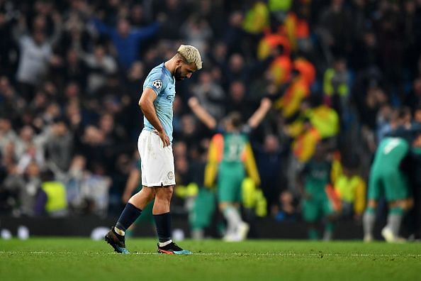 Tottenham edged past Man City on away goals in the 2018-19 UCL Quarterfinal.