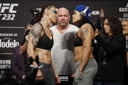 Cris Cyborg and Amanda Nunes