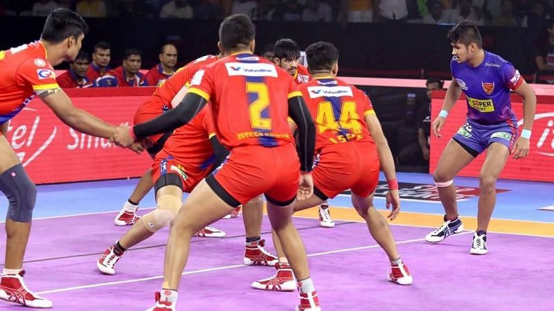 Naveen Kumar scored 16 raid points in today&#039;s game