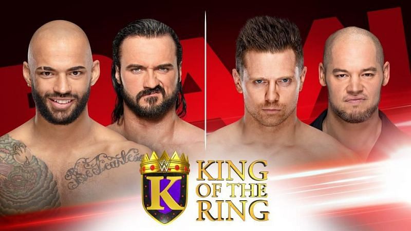 Who will progress to the second round of the King of the Ring tournament?