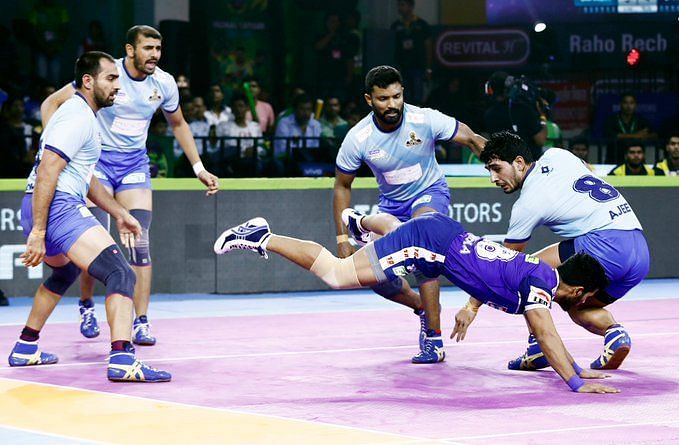 Tamil Thalaivas registered a brilliant victory over the Haryana Steelers at the Patliputra Sports Complex