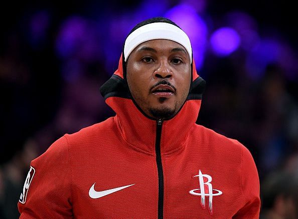 Carmelo last played for the Rockets