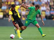 Mikel Oyarzabal (R) in Watford v Real Sociedad - Pre-Season Friendly
