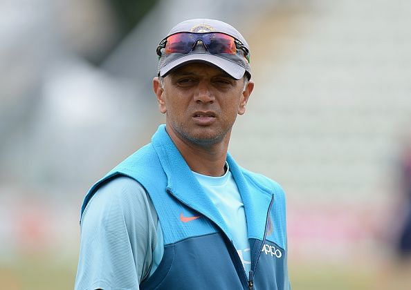 Rahul Dravid in a training session during India A&#039;s tour of England Lions last year