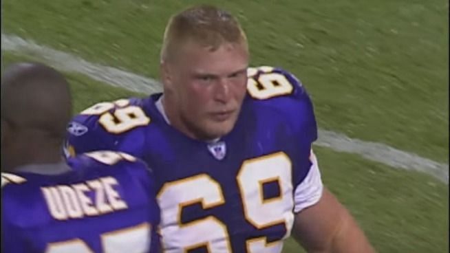 Lesnar had a brief stint in the NFL