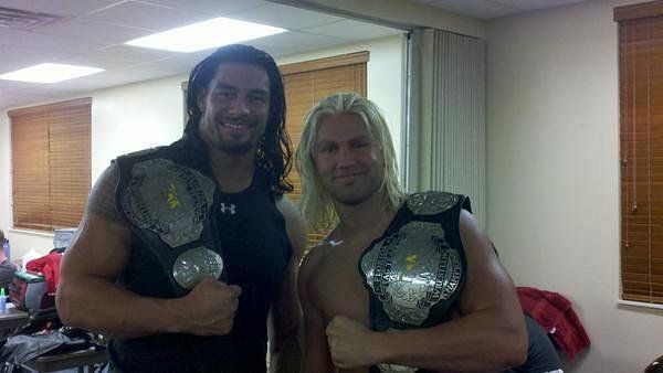 Roman Reigns and Tyler Breeze