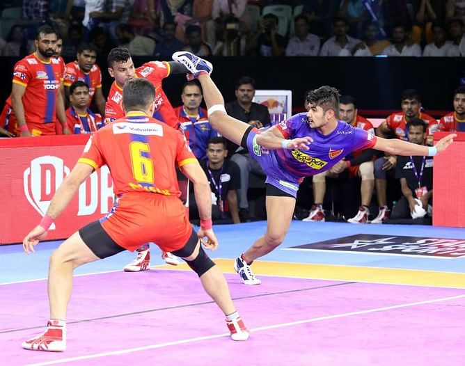 PKL 2019: Dabang Delhi K.C. pick up second home win, beat U.P. Yoddha 36-27
