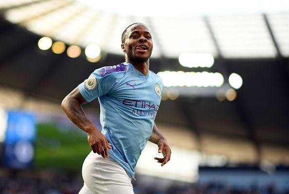 Manchester City scorer Raheem Sterling