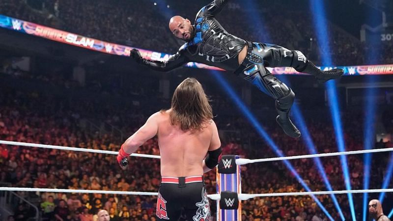 AJ Styles vs Ricochet could be seen as the match of the night
