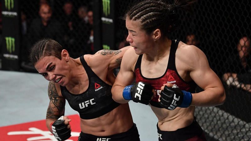 It took Zhang less than a minute to deal with Jessica Andrade