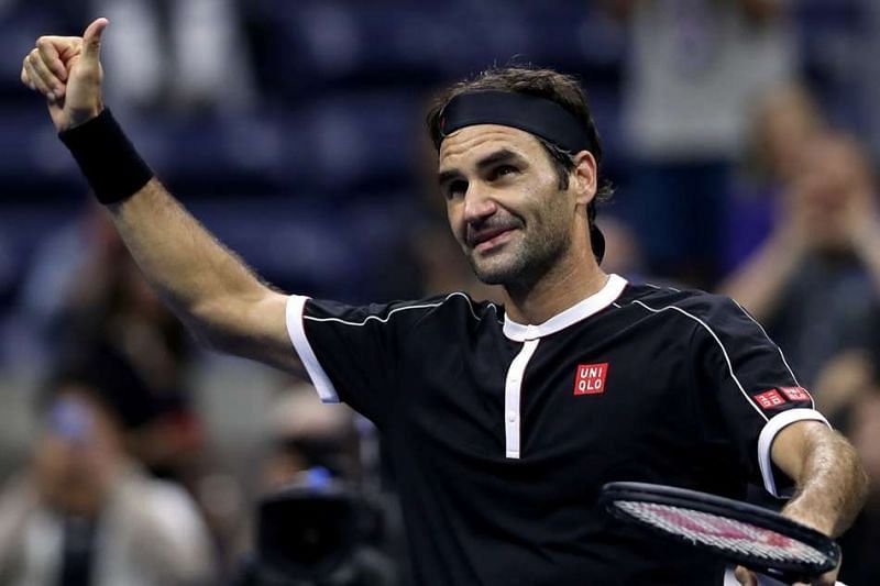 Roger Federer after his first round victory at the US Open 2019