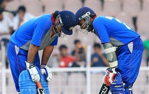 MS Dhoni and Mahela Jayawardene stitched together a 218-run partnership in the 2007 Afro-Asia Cup