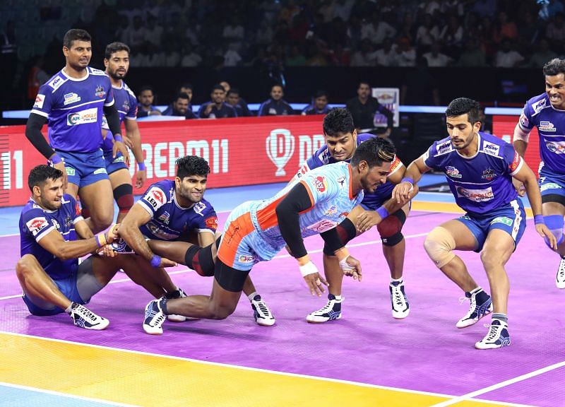 Haryana Steelers players in action