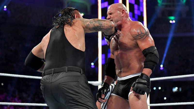 Goldberg injured himself against The Undertaker