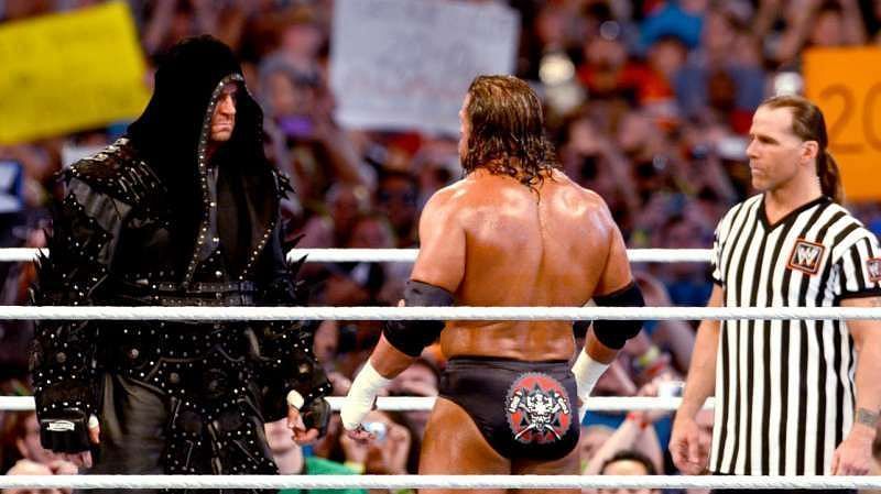 The Undertaker defeated Triple h at WrestleMania 28