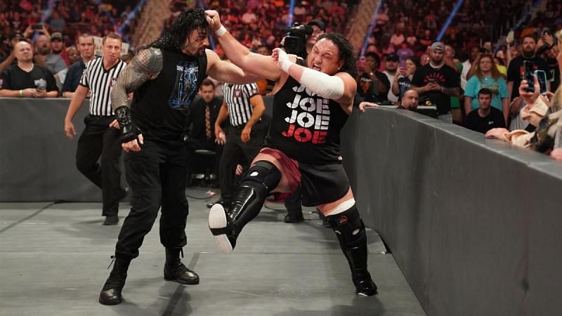 Roman Reigns and Samoa Joe can&#039;t get their hands off each other