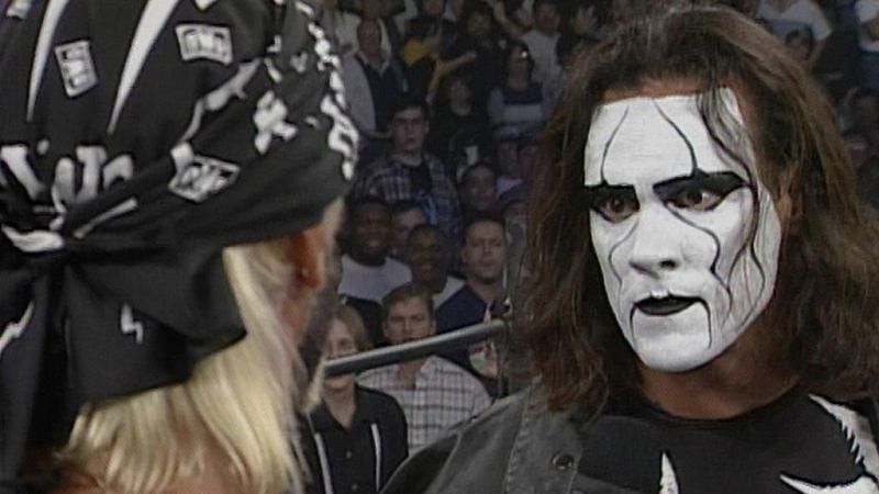 A much darker Sting returned to WCW in 1997, inspired by the Crow.