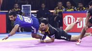 Vikas Kandola's scored 9 raid points against Telugu Titans