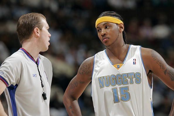 Carmelo Anthony helped the Nuggets win the series