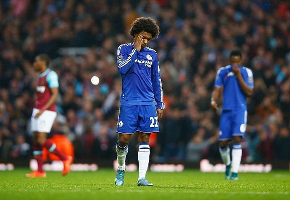 Willian failed to inspire a Chelsea winner off the bench