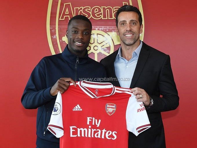 Arsenal signed Pepe in the summer from Lille