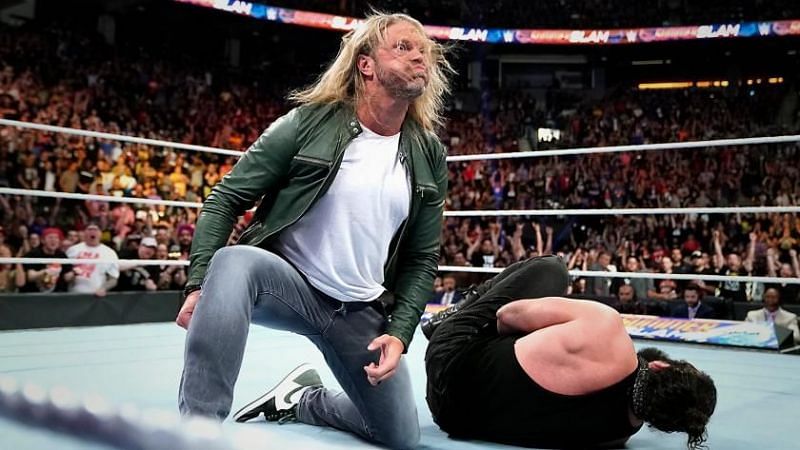 Edge gets physical in a WWE ring for the first time in years!