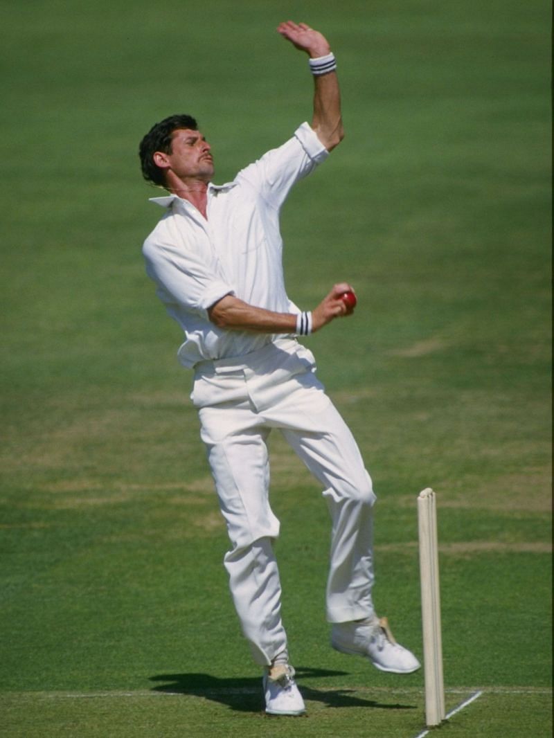 Hadlee caught Malcolm LBW to strike on the ultimate delivery of his career. (pc- google)