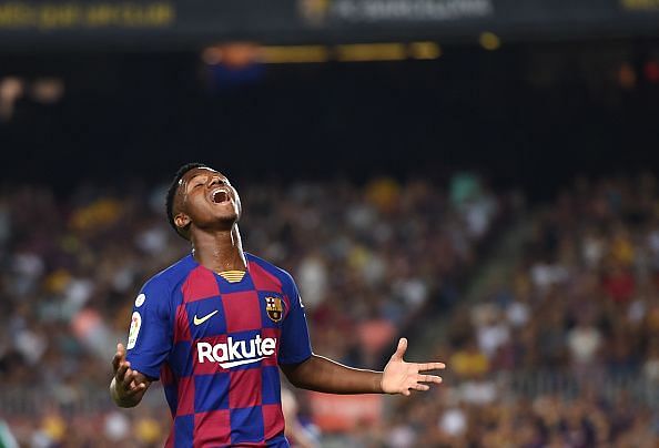 Ansu Fati made his debut for Barcelona last night