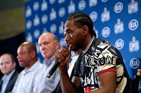 Los Angeles Clippers introduce Kawhi Leonard and Paul George