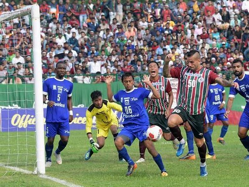 Fran Gonzalez (right) scored the winning goal for Mohun Bagan