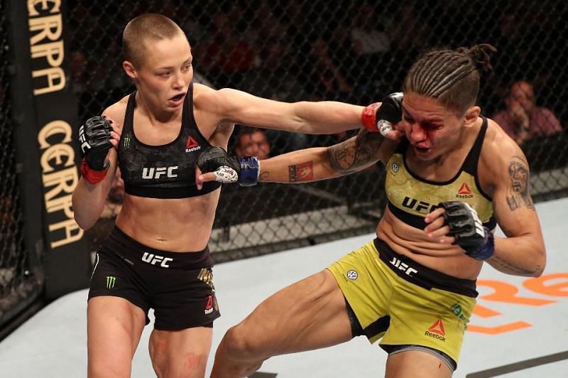 Rose Namajunas was slammed unconscious by Jessica Andrade, ending her title reign