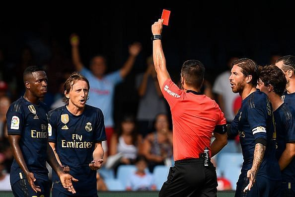 Luka Modric was sent off in Real Madrid&#039;s opener and will not be available against Real Valladolid