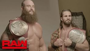 WWE News: Braun Strowman reacts to his Raw Tag Team Championship win with Seth Rollins