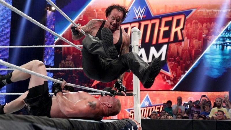 The Deadman was able to knock up a controversial win over Brock Lesnar in 2015