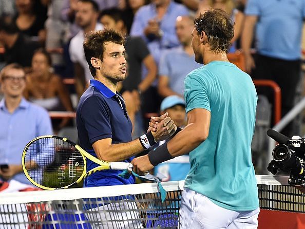 Nadal takes the win in all lefty-third round encounter with Pella in Montreal